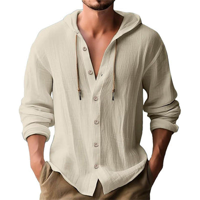 Iago - Men's casual solid-color shirt