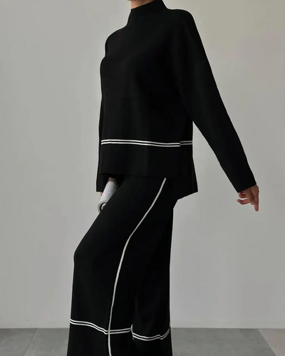 Women's Casual Two Piece Set with Color Style