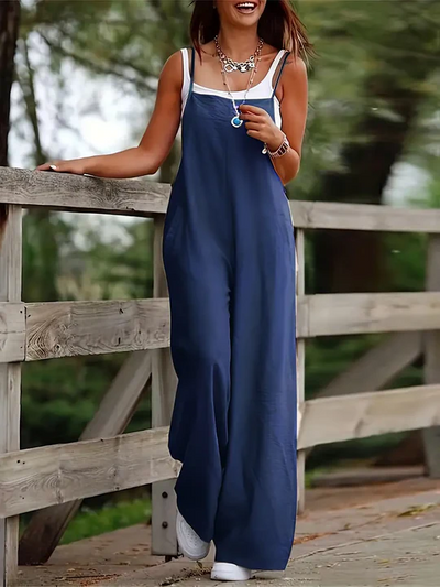 Capine - Sleeveless Summer Jumpsuit