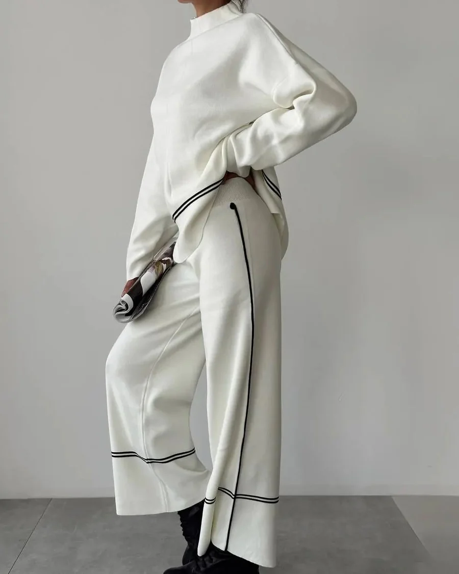 Women's Casual Two Piece Set with Color Style