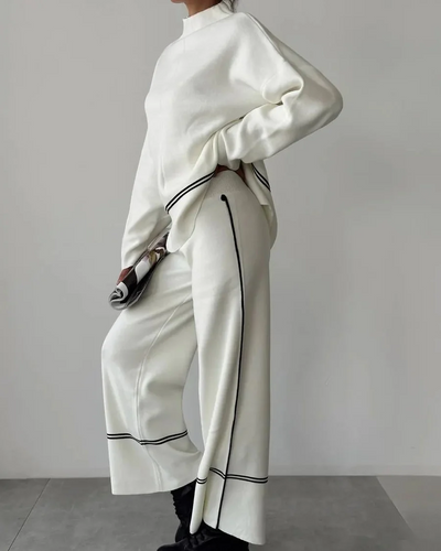Women's Casual Two Piece Set with Color Style