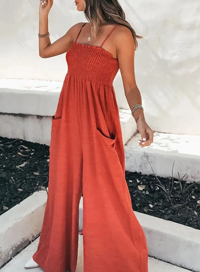 Elsa - Wide-leg jumpsuit with pocket