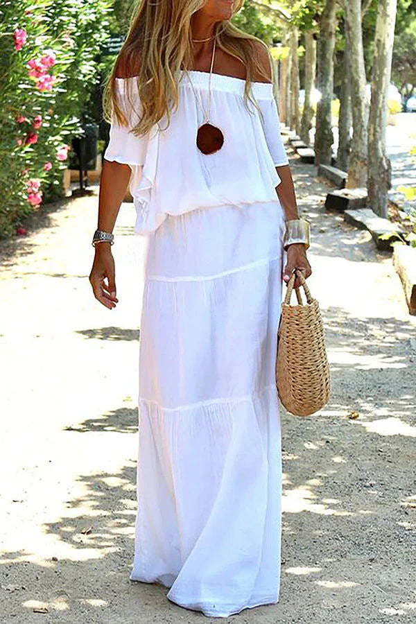 Maria - Off-the-shoulder party dress