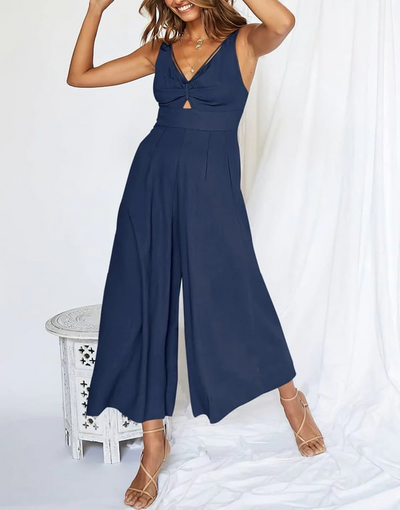 Amanda - High-waisted V-neck rompers