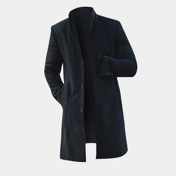 Fashionable men's cardigan with original buttons and a deep V-neck for self-confident people