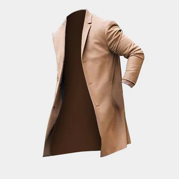 Fashionable men's cardigan with original buttons and a deep V-neck for self-confident people