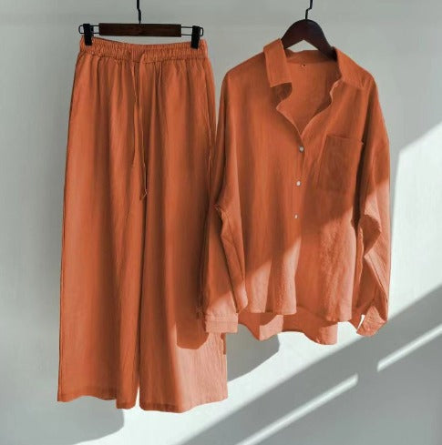 Elegant Summer Set for Women: Shirt and Pants