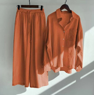 Elegant Summer Set for Women: Shirt and Pants