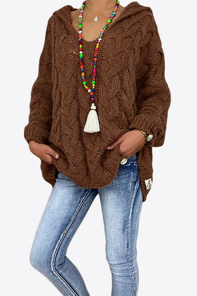 Charo - Hooded Knit Sweater
