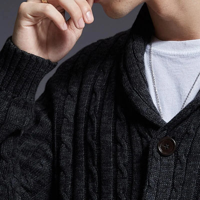 Men's Slim Fit Cardigan - High Quality Casual Style for Autumn