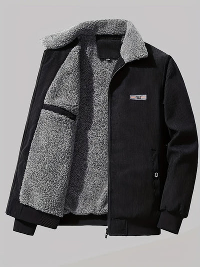 Men's Retro Long Sleeve Winter Jacket