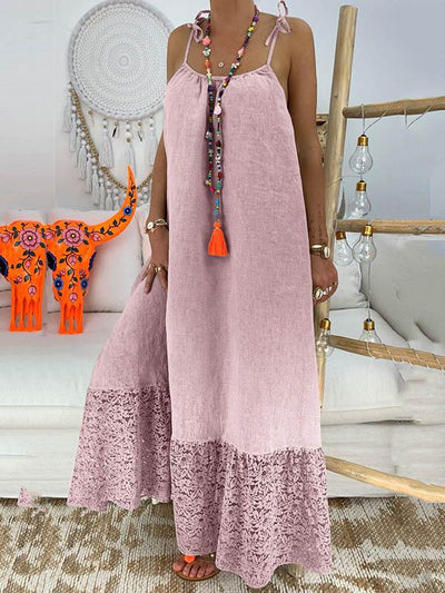 Katy - Solid Maxi Dress with Slit