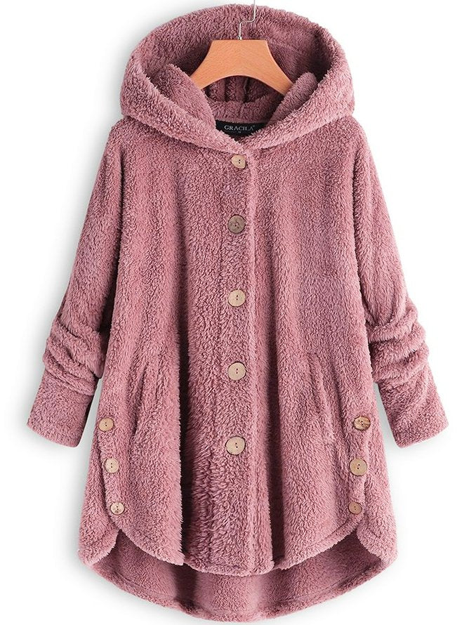 Monochromatic Corduroy Sweatshirt Jacket with a Loose Fit for Maximum Comfort
