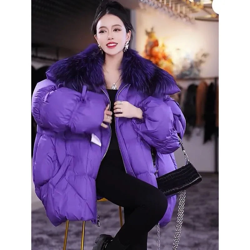 Women's Faux Fur Insulated Jacket – Warm and Stylish