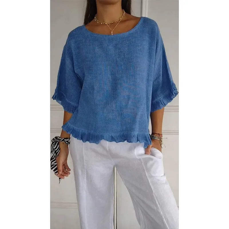 Gina - Casual round neck t-shirt