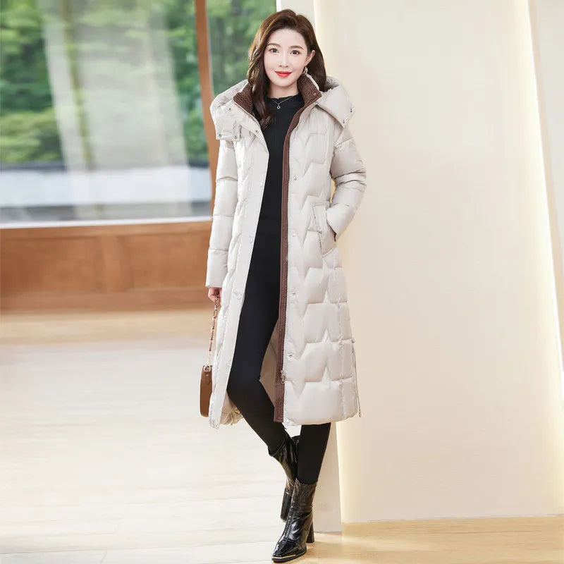 Women's Long-Sleeved Hooded Coat – Winter Fashion