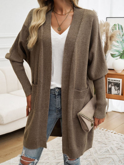 Long Sleeve Open Cardigan - Elegant and Warm Garment for All Occasions