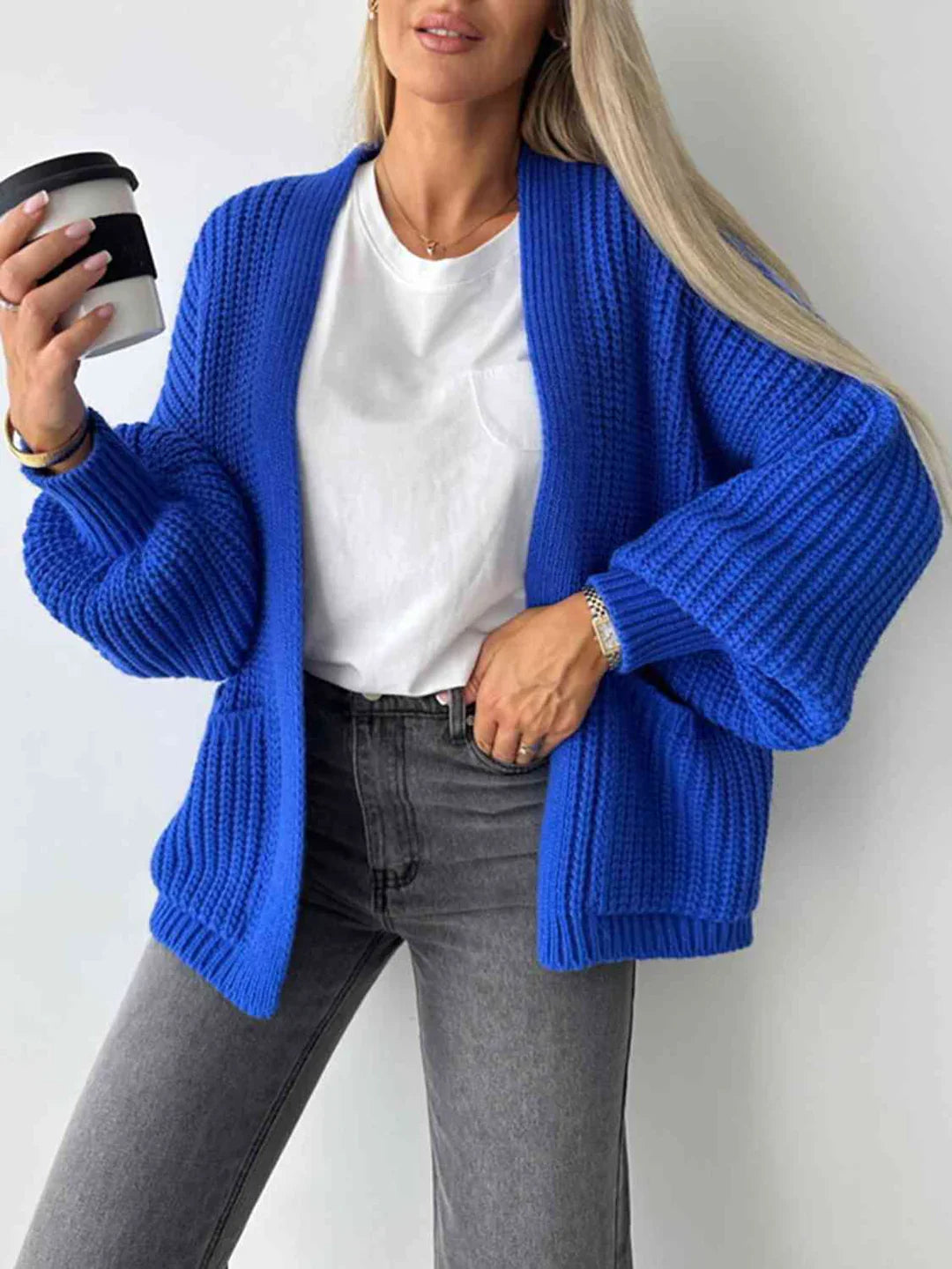 Elegant open-front cardigan: style and comfort for every day