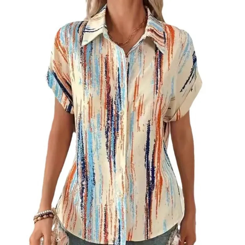 Helena - Floral Print Short Sleeve Top