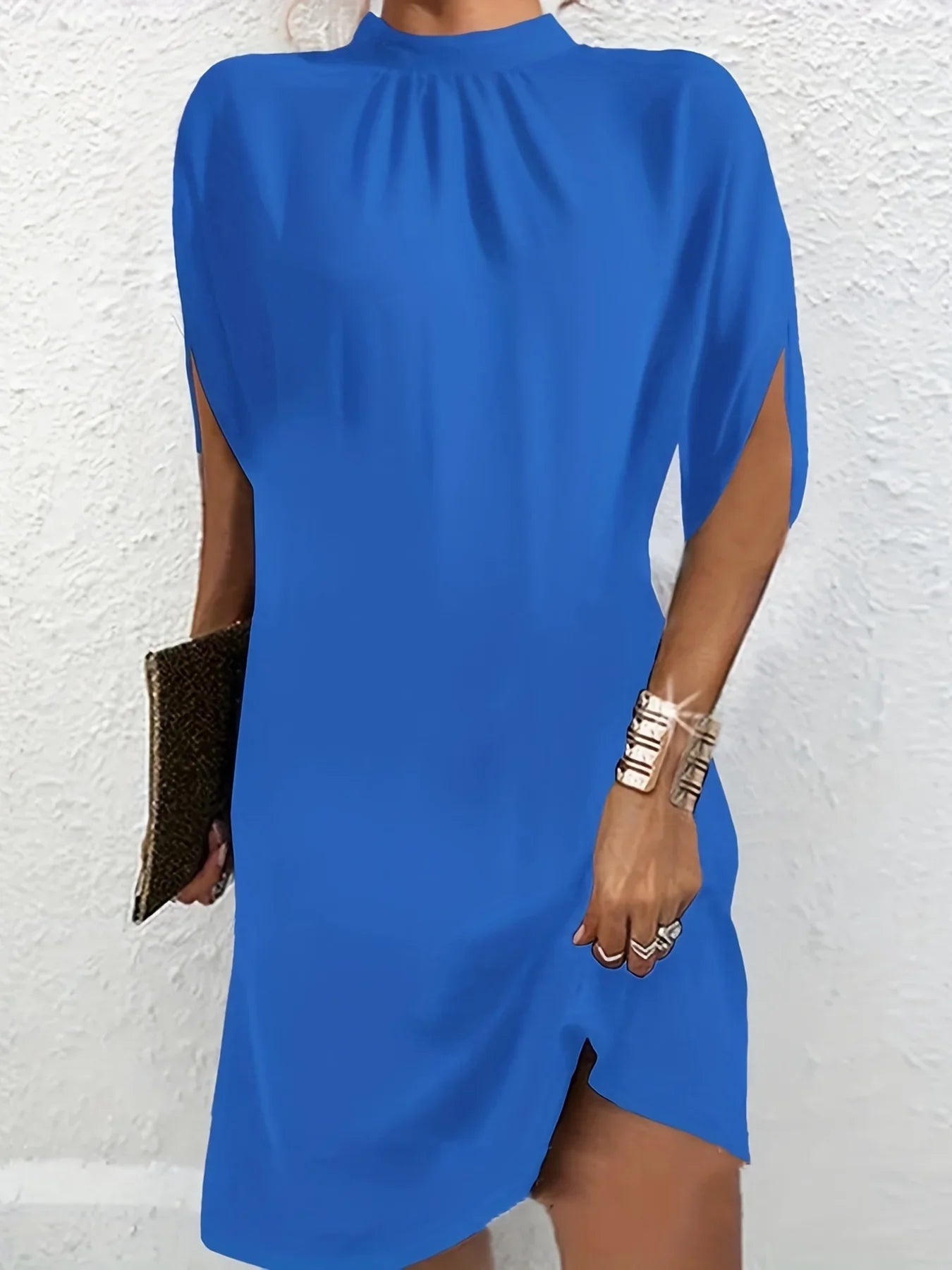 Bella - Elegant split sleeve dress for spring and summer