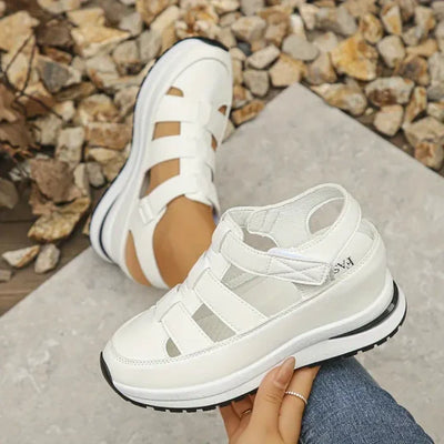 Berta - Women's Hollow Breathable Platform Wedge Sandals