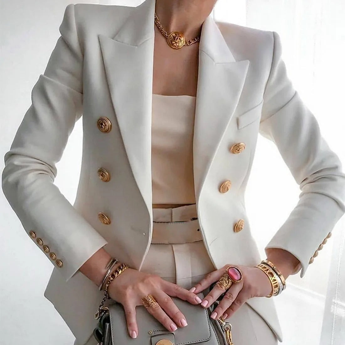 Victoria - Elegant Long Sleeve Blazer for Women
