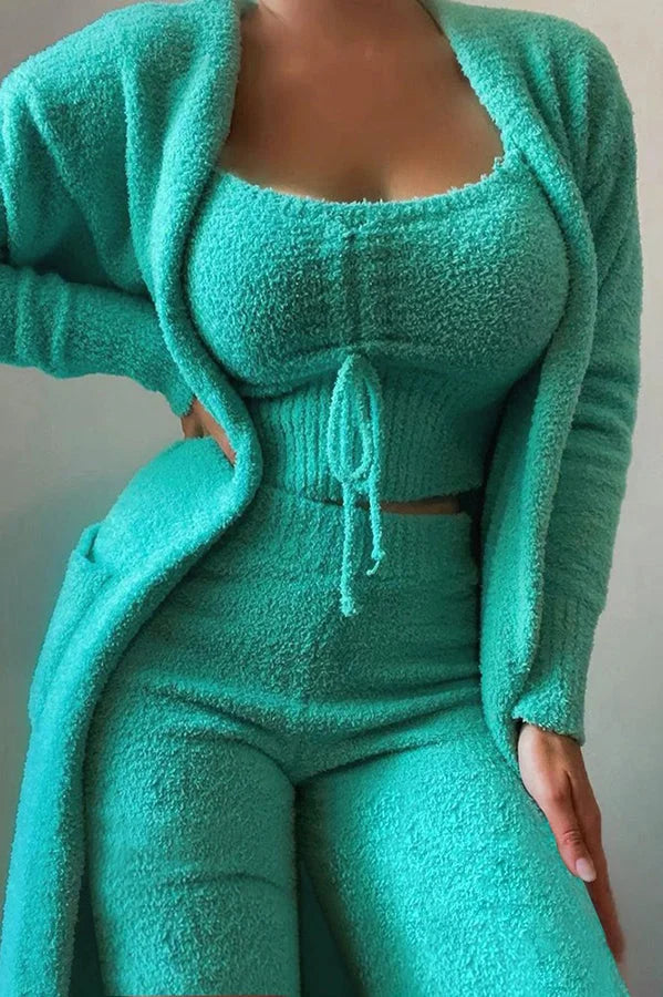 Cozy A La Mode 3-Piece Fleece Pajama Set