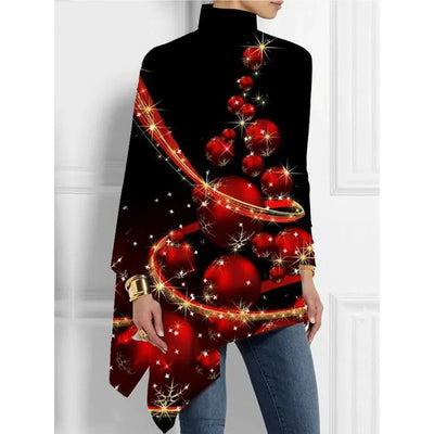 Delia - Asymmetrical high-neck t-shirts