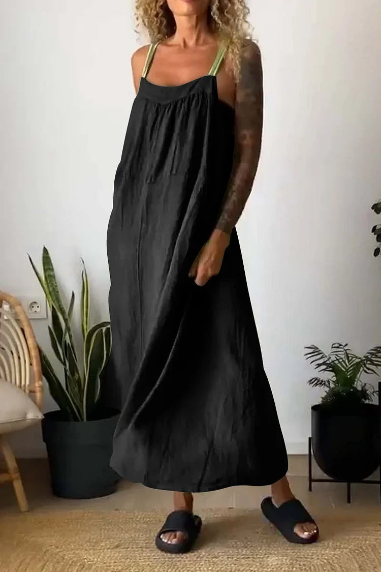 Virginia - Casual loose dress with straps