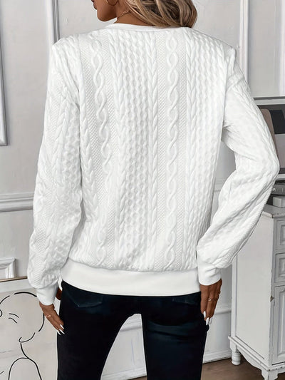 Modern and stylish half-zip sweater for women