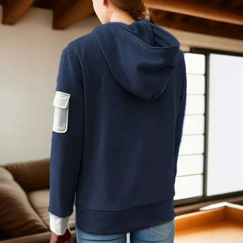 Comfortable casual half-zip hoodie