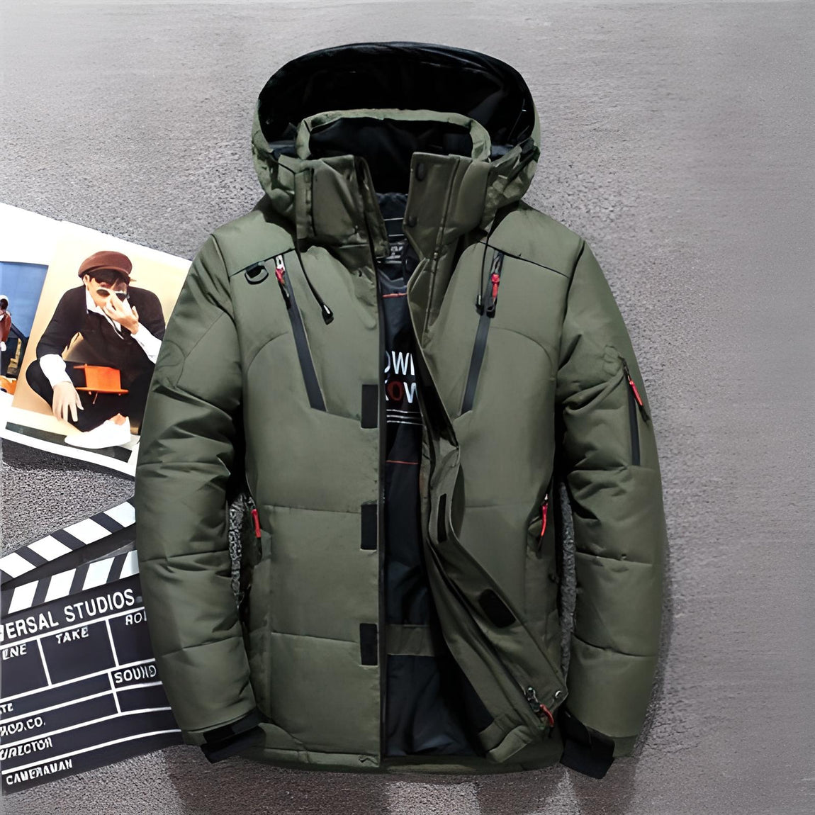 Men's Ultra Warm Winter Jacket - Ideal for Cold Weather and Outdoor Activities