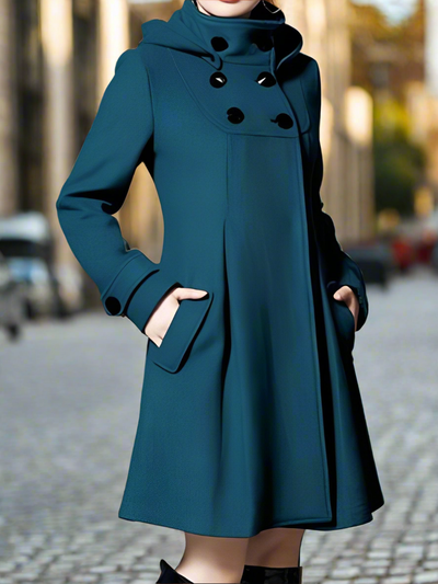 Modern and cozy women's coat