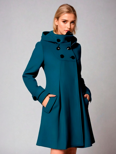 Modern and cozy women's coat