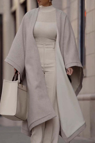Cardigan Large and Elegant for Women with Blocs de Couleur