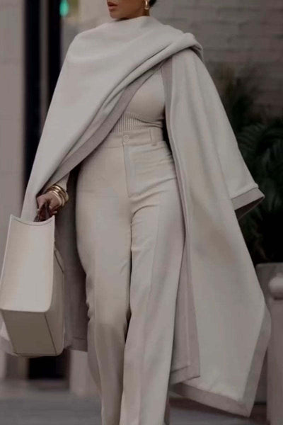 Cardigan Large and Elegant for Women with Blocs de Couleur