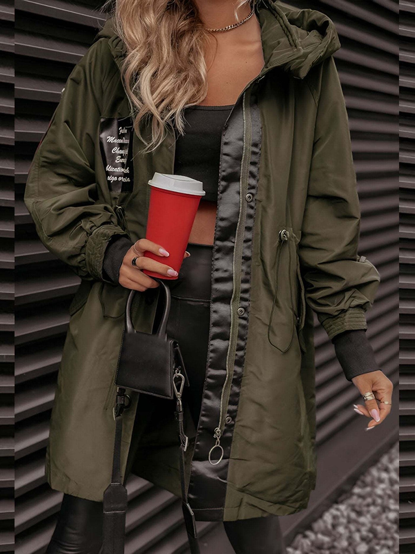 Women's Long Sleeve Hooded Jacket - Year-Round Style and Comfort
