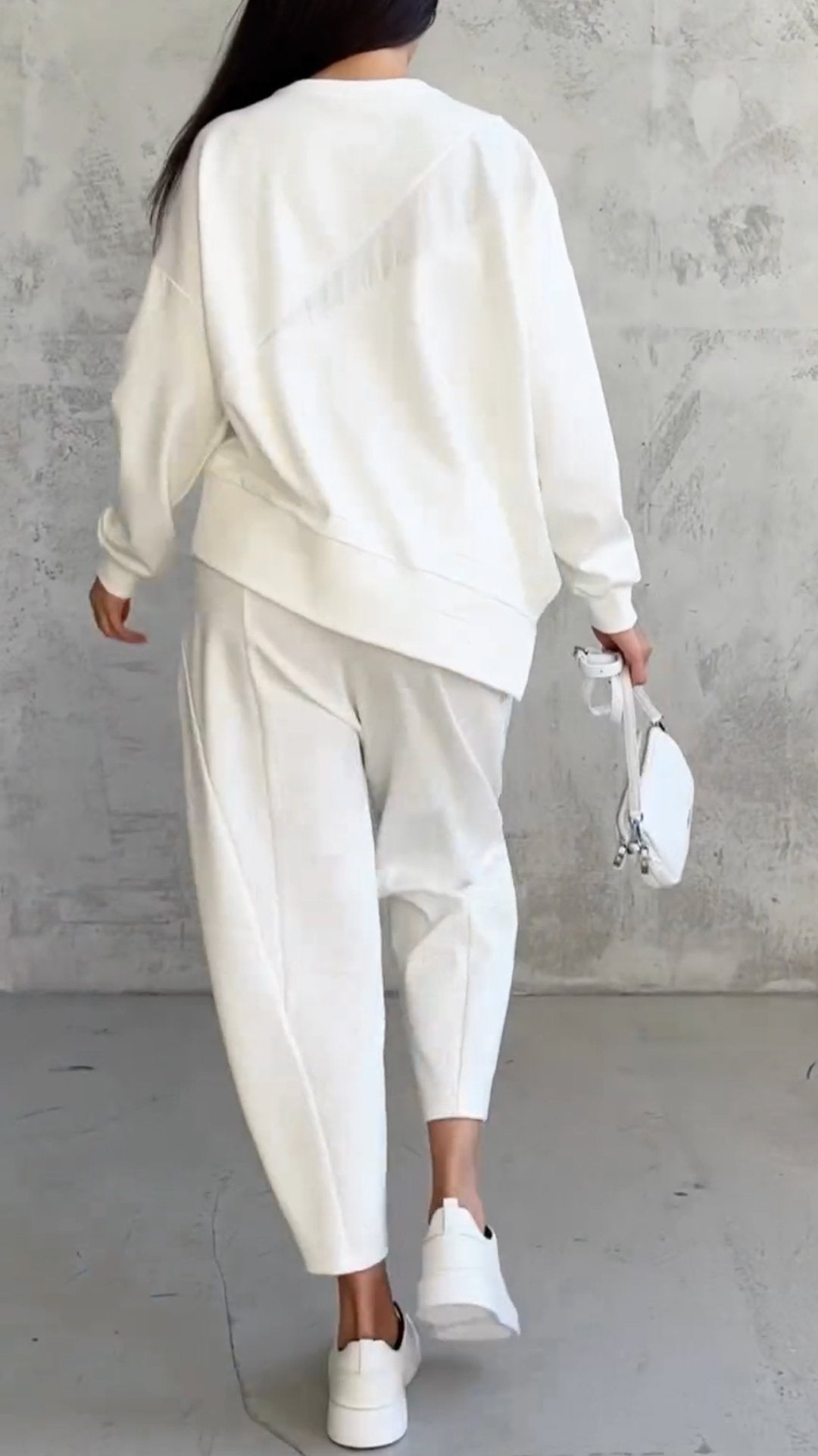 Two-Piece Round Neck Long Sleeve Set for Daily Wear