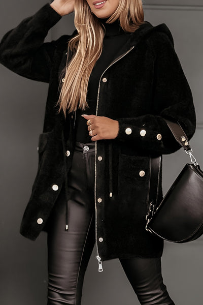 Women's Hooded Coat with Long Sleeves for Maximum Comfort