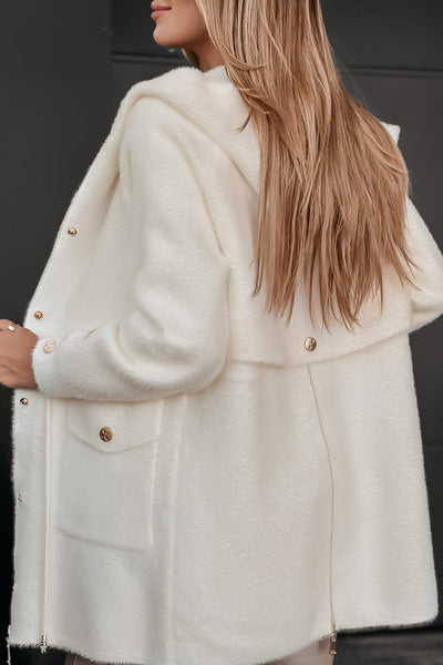 Women's Hooded Coat with Long Sleeves for Maximum Comfort