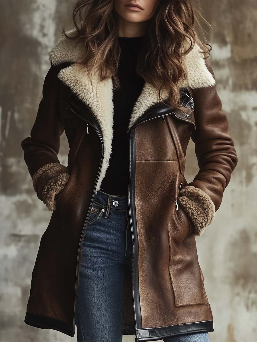 Warm and elegant women's coat, perfect for winter