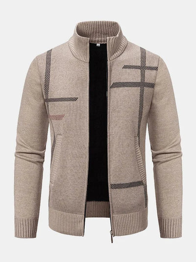 Stylish men's jacket with long sleeves and zipper for a stylish look