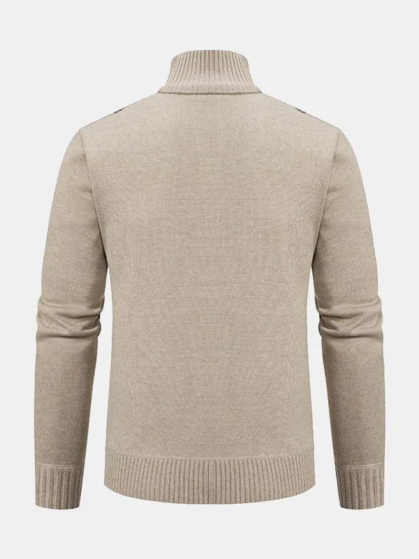 Stylish men's jacket with long sleeves and zipper for a stylish look