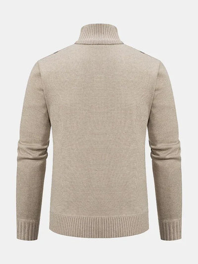 Stylish men's jacket with long sleeves and zipper for a stylish look