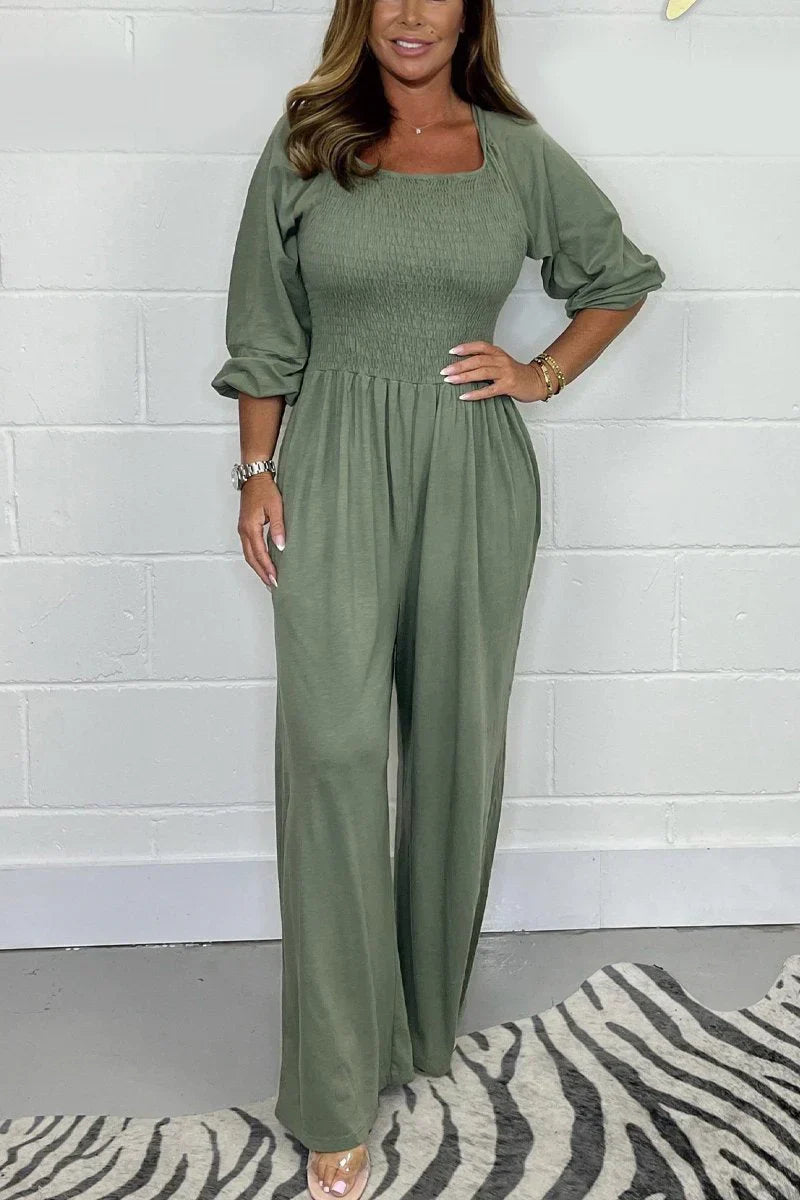Lara - Plain Casual Jumpsuit