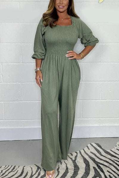 Lara - Plain Casual Jumpsuit
