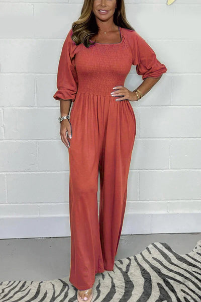 Lara - Plain Casual Jumpsuit