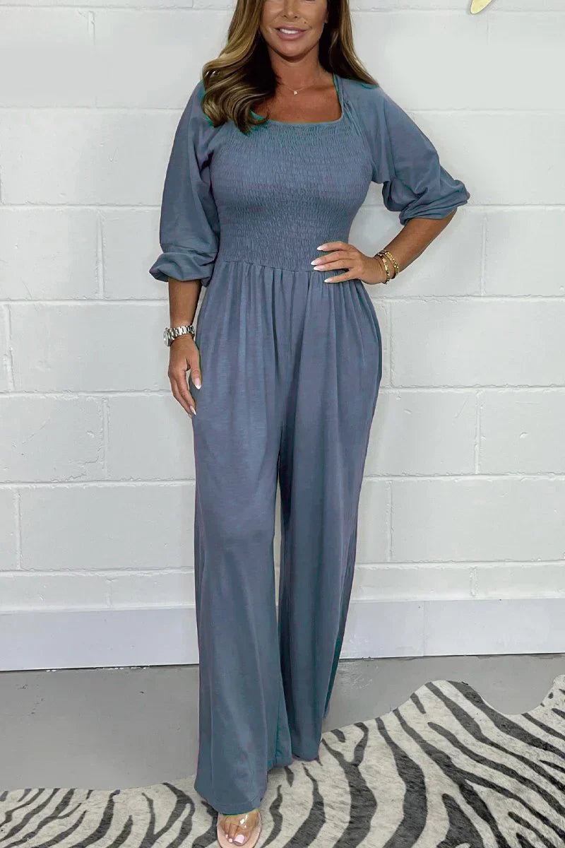Lara - Plain Casual Jumpsuit