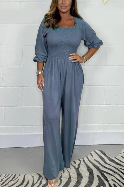 Lara - Plain Casual Jumpsuit