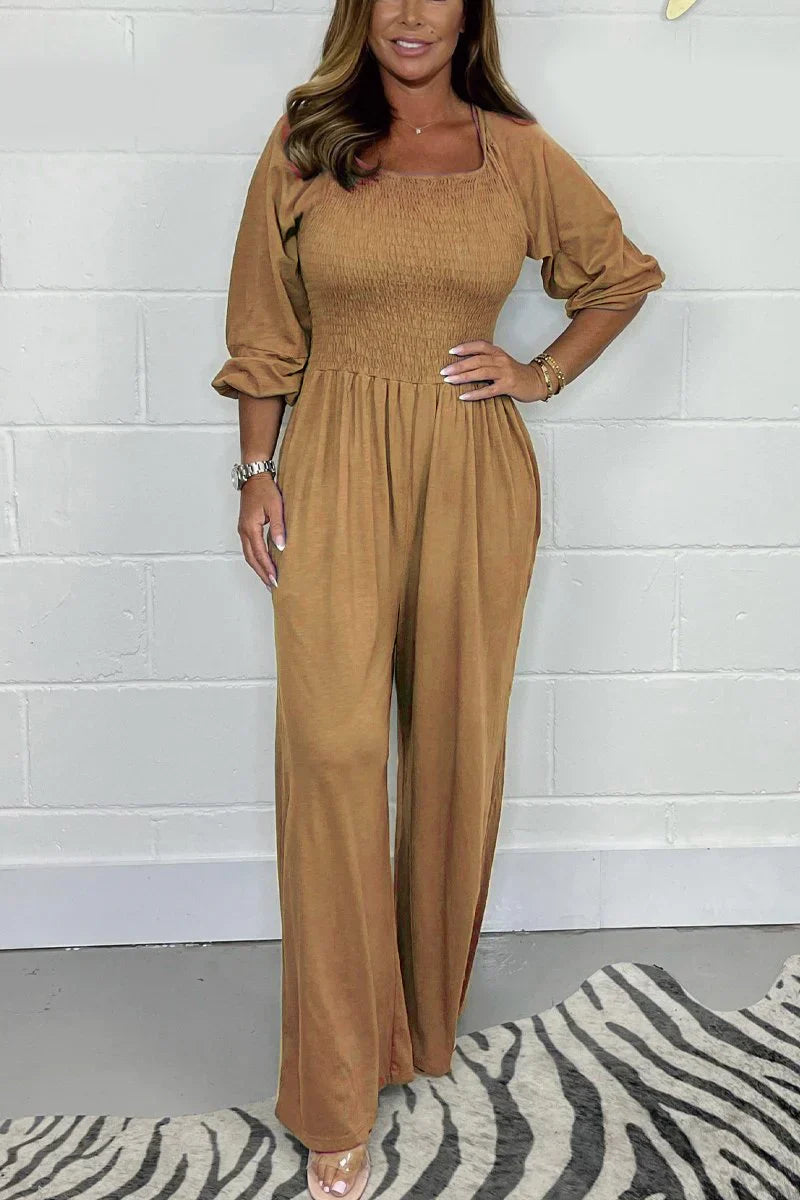 Lara - Plain Casual Jumpsuit